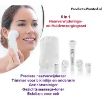 InnovaGoods Premium 5-In-1 Ontharings- En Huidverzorging Set - 8 Delig