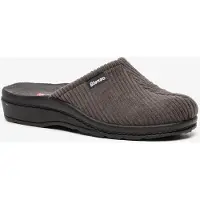 Blenzo heren pantoffels ribstof grijs maat 45
