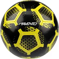 Avento Mini Voetbal - Power Strike - Zwart/Geel - Maat 3 - Ø ca. 19 cm