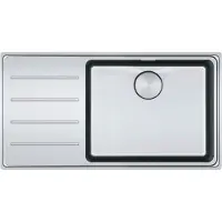Franke spoelbak MYTHOS MYX 211 met drukknopafvoer en verborgen overloop / Uitsparing: Slimtop 846x444 mm