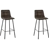 Label51 Barkruk Bistro - Moss - Micro Suede - Hoog