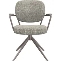 Label51 Eetkamerstoel Basel - Mushroom - Boucle - Brons Metalen Frame
