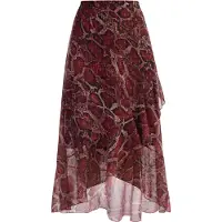 Faina Rok sand / stone grey / robijnrood / zwart