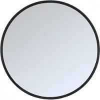 Label51 Oliva spiegel eiken rond 110cm zwart