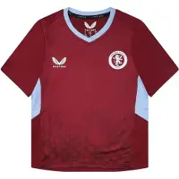 Castore Kinder/Kids 22/23 Aston Villa FC Wedstrijd thuistrui (Rood)