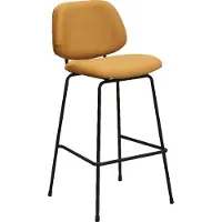 Label51 Barkruk Bello - Oker - Fluweel - Hoog
