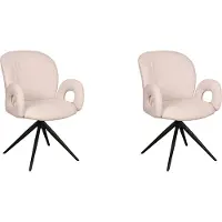 Label51 - Eetkamerstoel Neo - Beige - 61x59x86cm - Set van 2