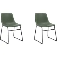 Label51 - Eetkamerstoel Risto - Hunter - 55x47x79cm - Set van 2