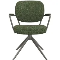 Label51 Eetkamerstoel Basel - Forest - Boucle - Forest Metalen Frame