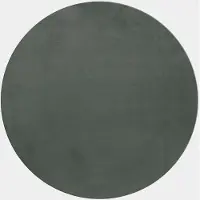 Muratap Pouffy fluffy hoogpolig rond vloerkleed uni kleur - woonkamer