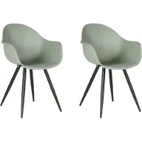 Label51 Luca eetkamerstoel kunststof forest - set van 2 stoelen