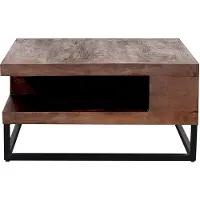 Label51 - Salontafel Cube - Bruin - 80x80x40cm