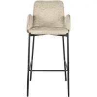 Label51 - Barstoel Joni - Beige - 53x51x107cm - Set van 2