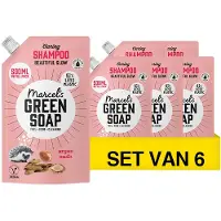 Marcel's Green Soap Shampoo Navulling - Argan & Oudh - 6 x 500ml