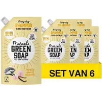 Marcel's Green Soap Shampoo Navulling - Vanille & Kersenbloesem - 6 x 500ml