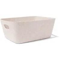 HEMA Mand 33x14cm vilt beige