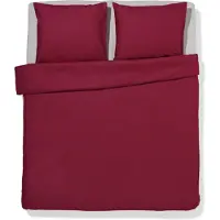 HEMA Dekbedovertrek 240x200/220cm Zacht Katoen Rood (rood)