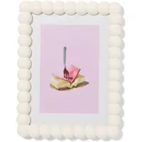 HEMA Fotolijst 15x20cm hout bolletjes (wit)