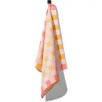 HEMA Theedoek 65x65 Katoen Met Ruiten (okergeel)