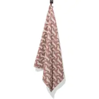 HEMA Theedoek 65x65cm katoen hond (donkerbruin)