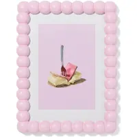 HEMA Fotolijst 15x20cm hout bolletjes (roze)