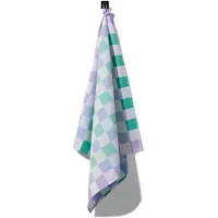HEMA Theedoek 65x65 Katoen Met Ruiten (felblauw)