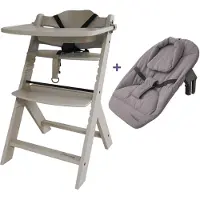 Prénatal houten kinderstoel Evan bundel taupe