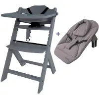 Prénatal houten kinderstoel Evan bundel grijs