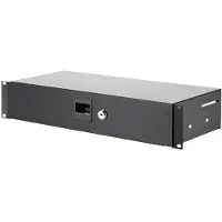 Adam hall 87402S 19 inch 2U racklade staal, 200 mm
