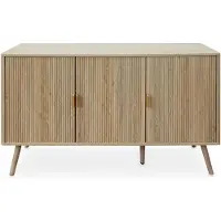 Idimex Sideboard ALMA 120 cm met 3 deuren – eikenhouten afwerking