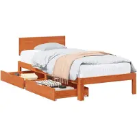 vidaXL Bedframe met hoofdeinde 3 pcs Wasbruin Massief vurenhout