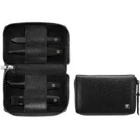 Zwilling Manicure pedicure set 4-delig met nagelknipper, leer, zwart Manicureset 1 st
