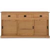 Idimex Servieskast SAVONA 160 cm van massief hout - eiken afwerking