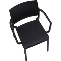 Idimex Tuinstoel TERRA, stapelbaar, set van 4 - Zwart