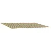 vidaXL Vervangingsdoek voor zonnescherm Groen en Geel 500 × 300 cm