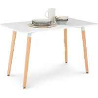 Idimex Eettafel SHANNON 120 x 70 cm – Wit