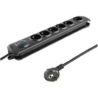 Qoltec Parasurtenseur 6 prise de courant 1.8m 50111