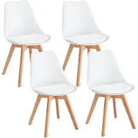 Idimex Eetkamerstoelen ABBY, set van 4 – wit