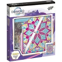Totum Notitieboek Lotus Mandala groot - incl. 2000+ strass steentjes knutselen 21 x 25 cm cadeautip