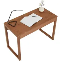 Idimex Bureau NOAH met 2 lades van massief hout - kastanjekleurig