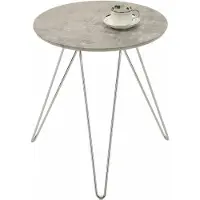 Idimex Bijzettafel BENNO, rond, in betonlook