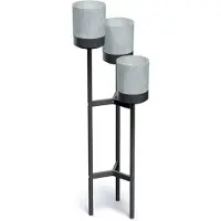 Prosperplast - Bloempot / Bloemstandaard - 42 cm x 39,5 x 125 cm - Grijs
