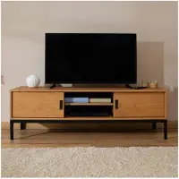 Idimex Lowboard SELMA 145 cm van massief hout - naturel
