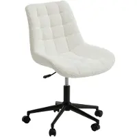 Idimex Draaistoel TASK met bouclé-stofbekleding - wit