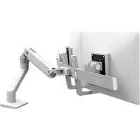Ergotron HX Dual Arm Desk Mount Tafelbeugel voor monitor Aantal monteerbare displays: 2 Display(s) 38,1 cm (15) - 81,3 cm (32) Wit Draaibaar, In hoogte