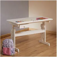 Idimex Kinderbureau FLEXI, in hoogte verstelbaar - wit