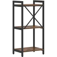 vidaXL Boekenplank 40 x 30 x 85 cm Bewerkt hout Rook Eiken