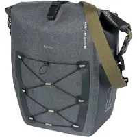 Basil Navigator Storm - Enkele Fietstas MIK STUDS- 25-31 Liter - 100% Waterdicht - Zwart
