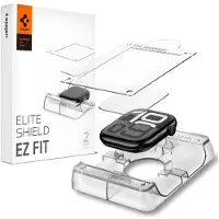 Spigen EliteShield EZ Fit Screenprotector met applicator voor de Apple Watch Series 10 / 11 / 12 - 46 mm - Transparant