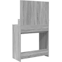 vidaXL Slaapkamer Toilet Tafels Grijs Sonoma 80 x 39,6 x 135 cm